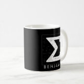 数学モノグラム – シグマ記号コーヒーマグ コーヒーマグカップ (正面右)