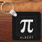 数学モノグラム – Pi記号 キーホルダー (正面)