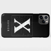 数学モノグラム – Xavier iPhoneケース (裏面横)