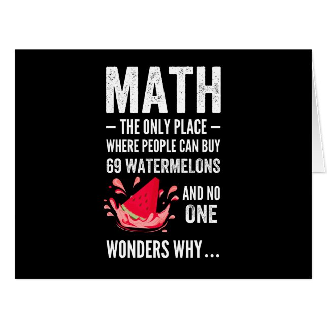 数学ユーモア (正面横)