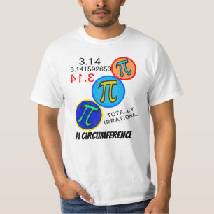 数学ユーモア3.14パイオレンジイエローブルー Tシャツ