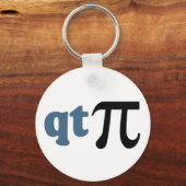 数学ユーモア – かわいいティーPi キーホルダー (正面)