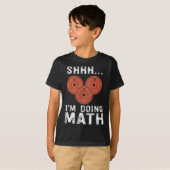 数学ラバージム重量挙げおもしろい引用文トレーニングE Tシャツ (正面フル)