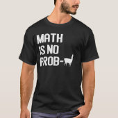 数学ラマTシャツ 数学は問題ない ラマ Tシャツ (正面)