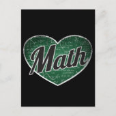 数学レトロハートBlackboard Love ポストカード (正面)