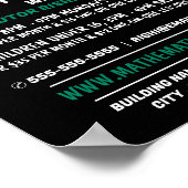 数学ロゴ、数学クラス広告ズ ポスター (角)