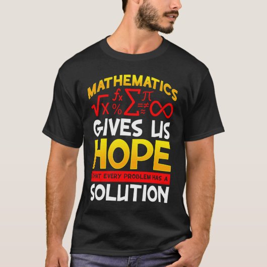 数学与えは、すべての問題が Tシャツ (正面)