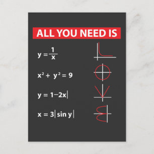数学代数数学先生ギフトアイディア ポストカード