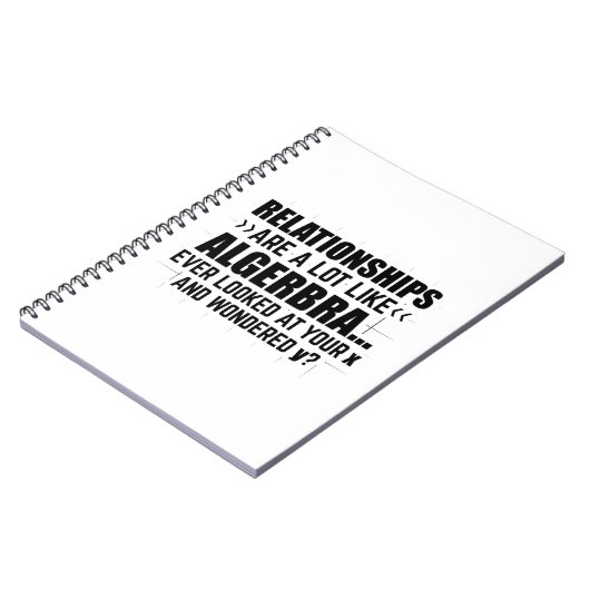 数学代数 |数学者の数学ギフト ノートブック (左側)