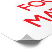 数学保に集中して落ち着く ポスター (角)