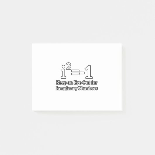 数学保の学生の想像上の数字に目を向ける ポストイット (正面)