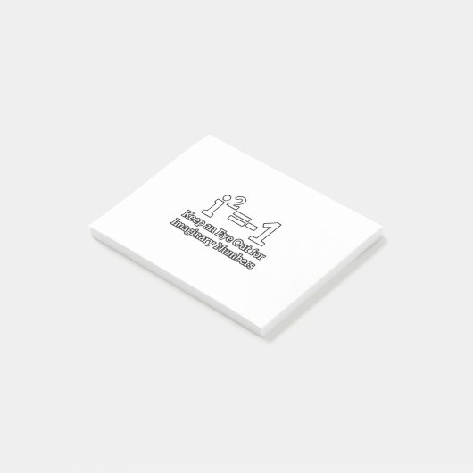 数学保の学生の想像上の数字に目を向ける ポストイット (アングル)