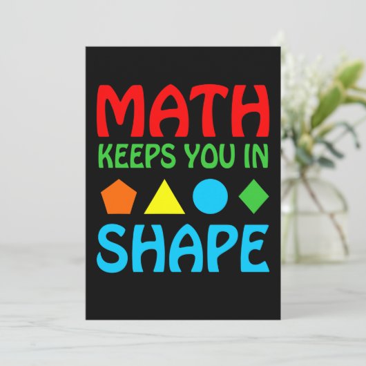 数学保宇宙の数学先生 サンキューカード (スタンド正面)