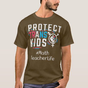 数学保護先生トランスキッズトランスジェンダーLGBT P Tシャツ