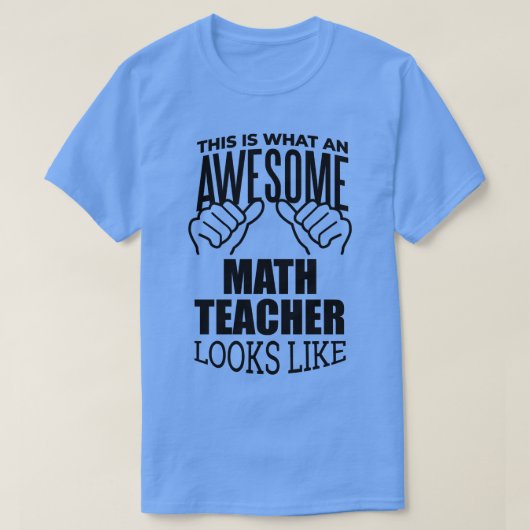 数学先生おもしろいギフトデザイン Tシャツ (デザイン正面)