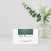 数学先生のプライベートレッスン 名刺 (スタンド正面)