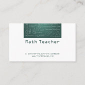 数学先生のプライベートレッスン 名刺 (正面)
