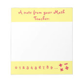 数学先生のメモ – メモ帳 (正面)