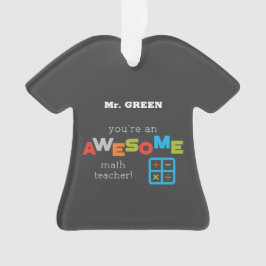 数学先生の感謝の日素晴らし, オーナメント