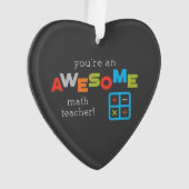 数学先生の感謝の日素晴らし, オーナメント (正面)