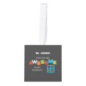 数学先生の感謝の日素晴らし, キューブオーナメント (正面)