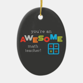 数学先生の感謝の日素晴らし, セラミックオーナメント