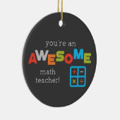 数学先生の感謝の日素晴らし, セラミックオーナメント (右)