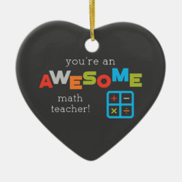 数学先生の感謝の日素晴らし, セラミックオーナメント