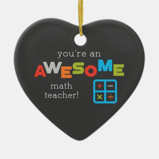 数学先生の感謝の日素晴らし, セラミックオーナメント (正面)