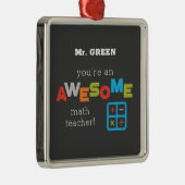 数学先生の感謝の日素晴らし, メタルオーナメント (右)