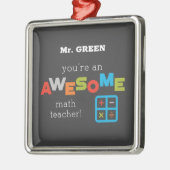 数学先生の感謝の日素晴らし, メタルオーナメント (左)