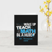 数学先生の教え評価- Be A Hero カード (黄色い花)