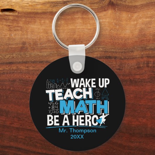 数学先生の教え評価- Be A Hero キーホルダー (正面)