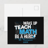 数学先生の教え評価- Be A Hero ポストカード (正面/裏面)