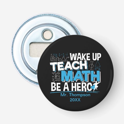 数学先生の教え評価- Be A Hero 栓抜き (正面)