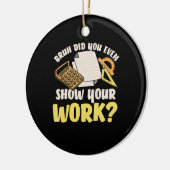 数学先生の数学が作品を表示 セラミックオーナメント (左)