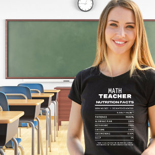 数学先生の栄養の事実おもしろい Tシャツ
