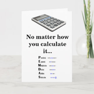 数学先生の評価 サンキューカード