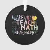 数学先生の評価 – 素晴らし Be オーナメント (裏面)