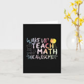 数学先生の評価 – 素晴らし Be カード (黄色い花)