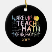 数学先生の評価 – 素晴らし Be セラミックオーナメント (正面)