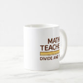 数学先生の除算と規則 コーヒーマグカップ (正面右)