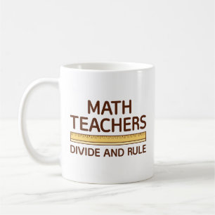 数学先生の除算と規則 コーヒーマグカップ