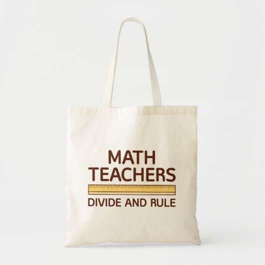 数学先生の除算と規則 トートバッグ (正面)