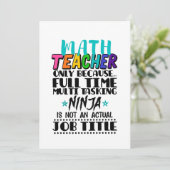 数学先生はフルタイムのタスク数々の処理のみ シーズンカード (スタンド正面)