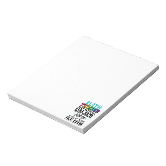 数学先生はフルタイムのタスク数々の処理のみ ノートパッド (回転)