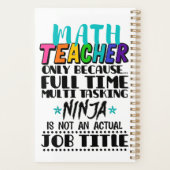 数学先生はフルタイムのタスク数々の処理のみ プランナー手帳 (裏面)