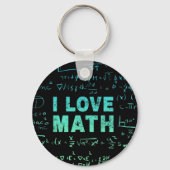 数学先生または数学教授と学生 キーホルダー (正面)