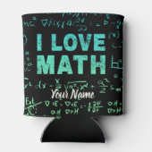 数学先生または数学教授と学生 缶クーラー (裏面)