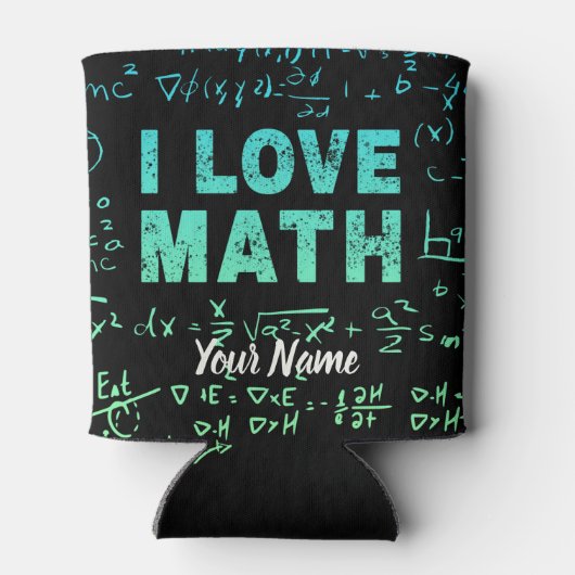 数学先生または数学教授と学生 缶クーラー (裏面)